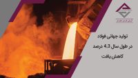 تولید جهانی فولاد در طول سال 4.3 درصد کاهش یافت